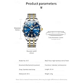 levne Mechanické hodinky-Nové pánské business hodinky značky Olevs s luminiscenčním displejem, kalendářem a týdenním ukazatelem, plně automatickým mechanickým strojkem, tvarem kosočtverce osazeným diamanty, voděodolné, vhodné