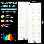 Недорогие Освещение для роста растений-Светильник для выращивания растений, полноспектральный светильник для комнатных растений, 270/405/540 светодиодов, автоматический таймер включения/выключения на 3/9/12 часов, 3 режима освещения, 9