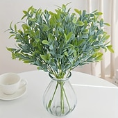 tanie Rośliny sztuczne i zieleń-6 szt. sztucznych roślin pieniężnych, sztuczna zieleń, plastikowa roślina doniczkowa z liśćmi, sztuczna roślina doniczkowa w stylu europejskim do wystroju domu &amp; wyświetlacz