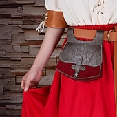 baratos Acessórios e mais-Medieval Renascentista Cinto bolsa de cinto Guerreiro Viking Fantasia Mulheres Celta Viking Dia Das Bruxas Carnaval Espetáculo LARP Ren Faire Adulto Cinto Bolsa