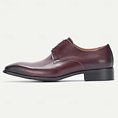 tanie Klasyczne Buty Eleganckie-męskie skórzane buty wizytowe, eleganckie i wypolerowane na wesela i do biura