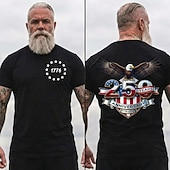  4. července 2026 250. vzpomínkový den pánské 3D tisk US vlajka crew neck tričko s krátkým rukávem každodenní městské