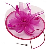 economico Fascinatori &amp; Cappelli-Derby Copricapo affascinante Gentildonna Floreale Costume Per donna Mascherata Ascot Festival delle corse di cavalli Adulti Copricapo