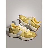 billiga Damsneakers-dam retro vit &amp;grå platåsneakers - avslappnade grova pappaskor med svart kontrastrand för dagligt streetwear, urban pendling &amp;stadsvandring
