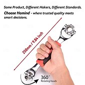 Недорогие Измерительные приборы-Многофункциональный гаечный ключ с 52 функциями — незаменимый инструмент для ремонта автомобилей и велосипедов.