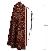 お買い得  衣装-ロココ調 ヴィクトリアン ルネッサンス ケープ ファンシーコスチューム 貴族 王室の衣装 フィット＆フレア 仮装 男性用 ファンタジー ハロウィーン カーニバル 性能 LARP レンフェア 成人 上着 パンツ クローク