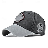 cheap Event &amp; Party Supplies-Vintage Canada Baseball Cap Maple Leaf Embroidered  Distressed Retro Dad Hat, Adjustable Cotton Outdoor Snapback Trucker Style, Unisex Casual Streetwear