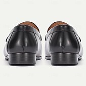 Недорогие Кожаные лоферы премиум-класса-Мужские кожаные лоферы без шнурков премиум-класса, стильный перфорированный дизайн, идеально подходят для повседневной носки и вечерних выходов на курорте.