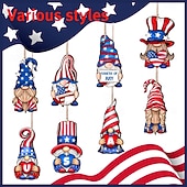  8/24 verpakkingen driedimensionale onafhankelijke Japanse roos USA houten welkomstbord vakantie feest veranda decoratie hanger