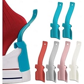 cheap Home Supplies-6 Pcs Lazy Shoe Helper Portable Sock Slider - Short Handled Shoe Horn - Shoe Lifting Helper Easy on Easy Off, Plastic Shoehorn for Men, Women