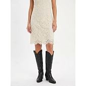 cheap Women-Women's Embroidered Cowboy Boots, Classic Western Style, Perfect for Festival and Music Events