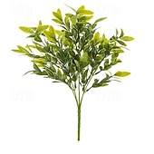 tanie Rośliny sztuczne i zieleń-6 szt. sztucznych roślin pieniężnych, sztuczna zieleń, plastikowa roślina doniczkowa z liśćmi, sztuczna roślina doniczkowa w stylu europejskim do wystroju domu &amp; wyświetlacz