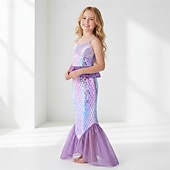  sereia Princesa sereia Vestidos Fantasia de festa temática Fantasias for Para Meninas Crianças Carnaval Baile de Máscaras Festa Feriado