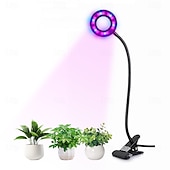 baratos Luz LED Ambiente-Luminária de LED para cultivo de plantas com 1/2/3/4 LEDs, espectro completo, 48 LEDs, temporizador, brilho ajustável, alimentação USB 5V, ideal para plantas de interior, hidroponia, hortaliças,