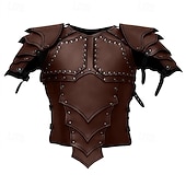 baratos Armadura-Retro Vintage Medieval Renascentista Armas e Armaduras Sem Mangas Cavalheiro cavaleiro celta Ranger Fantasia Homens Fantasia Dia Das Bruxas Carnaval feira renascentista LARP Adulto