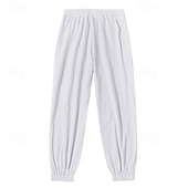 economico Vacanza-Per uomo Pantaloni di Lino Pantaloni Pantaloni Estivi Pantaloni Larghi Pantaloni Corti Coulisse Elastico in vita Semplice Comodità Traspirante Lunghezza intera Casuale Quotidiano All'aperto Vacanza