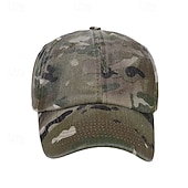 preiswerte Baseballkappe für Herren-Herren Baseballkappe Weiß Gelb Baumwollmischung Drucken Sport &amp; Outdoor Lässig Militär Lässig Täglich Outdoor Tarnung Sonne Sonnenschutz