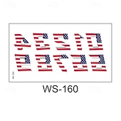  30 ark midlertidige tatoveringer med 4. juli-motiv for barn og voksne, patriotiske tatoveringsklistremerker med USA-flagg til uavhengighetsdagens dekorasjoner og festgaver, vanntett kroppskunst med