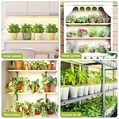 Недорогие Освещение для роста растений-Светильник для выращивания растений, полноспектральный светильник для комнатных растений, 270/405/540 светодиодов, автоматический таймер включения/выключения на 3/9/12 часов, 3 режима освещения, 9