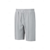 baratos Calções Estilo Casual-Homens Calções Waffle Calção Shorts de verão Shorts casuais Com Cordão Bolsos Cintura elástica Tecido Conforto Respirável Curto Ao ar livre Férias Verão Desporto Casual Vinho Micro-Elástica