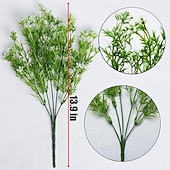 billiga Artificiell Blomma-20 buntar konstgjorda utomhusväxter &amp;blommor, babyns andetag &amp;konstgjorda utomhusväxter av bär, konstgjorda buskar för utomhusbruk, blomsterarrangemang i plast