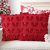 abordables Tirar almohadas, inserciones y cubiertas-Funda de almohada decorativa suave y acolchada de color liso para el Día de San Patricio, Pascua y San Valentín, ideal para sofá o sala de estar.