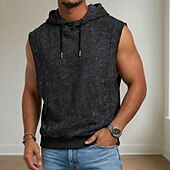 levne Tílka na cvičení-SoftFade™ Pánský tank top vest top s kyselinovým praním bezrukávová mikina bezrukávová léto jaro vintage ležérní s tkanicemi ležérní sportovní oblečení černá námořnická modrá zelená tričko pro muže