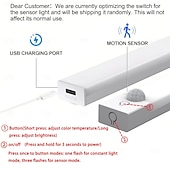 Χαμηλού Κόστους νυχτερινά φώτα αισθητήρα-3 τεμάχια έξυπνα μαγνητικά επαναφορτιζόμενα νυχτερινά φώτα LED με αισθητήρα κίνησης, ασύρματα, ρύθμιση έντασης 3 χρωμάτων, ντουλάπα, ντουλάπι, ράφι κρασιών, υπνοδωμάτιο, μπάνιο, φόρτιση USB,