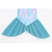 baratos Fantasias para meninas-sereia Princesa sereia Vestidos Fantasia de festa temática Fantasias for Para Meninas Crianças Carnaval Baile de Máscaras Festa Feriado