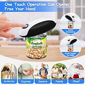 economico elettrodomestici-apriscatole elettrico apriscatole automatico apriscatole portatile ricaricabile apriscatole da cucina apriscatole di latta facile da tirare a mani libere con un solo tocco