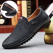 economico Scarpe Casual Slip-On-scarpe casual slip-on da uomo in similpelle, comode e versatili, ideali per uscite rilassate o serate in resort