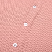 economico Camicie casual eleganti da uomo-Per uomo Camicia Camicia a nido d'ape Tessuto Camicia casual Camicia con Bottoni Blu Rosa Borgogna Blu marino Manica Lunga Semplice Testurizzato Colletto a Camicia Casuale Quotidiano Tasca Frontale