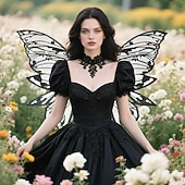 abordables Accessoires et plus-Médiéval Renaissance Ailes Accessoires Ear Cuffs Elfe Fée Papillon Déguisement Femmes Fantaisie Halloween Carnaval Performance LARP Foire de la Renaissance Adulte Plus d'accessoires