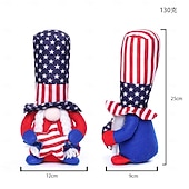  250 vuotta itsenäisyyspäivän raidallinen pentagrammi Rudolf kääpiö kasvoton nukke koriste