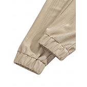 economico Vacanza-Per uomo Pantaloni di Lino Pantaloni Estivi Coulisse Elastico in vita Polsino elastico Semplice Comodità Traspirante Lunghezza intera Casuale Quotidiano All'aperto Vacanza Moda Blu Nero Elasticizzato