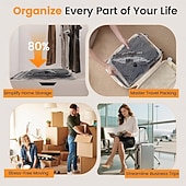 abordables stockage de bagages et de voyage-Ensemble de sacs de rangement sous vide sans fil avec pompe électrique rechargeable, sacs de compression gain de place pour vêtements, bagages et valises. &amp;stockage à domicile