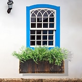 tanie Rośliny sztuczne i zieleń-6 wiązek sztucznych liści bambusa, sztuczne kwiaty z tworzywa sztucznego do dekoracji wnętrz, kompozycja stołowa do salonu i ogrodu