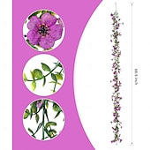 economico Fiore finti-Ghirlanda di fiori artificiali edera, confezione da 4 decorazioni da 1,8 m resistenti ai raggi UV, finte margherite rampicanti in seta, fiori appesi per casa, giardino, matrimonio, decorazioni