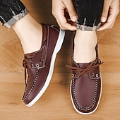 abordables zapatos de barco-Zapatos náuticos azules para hombre, cómodos y versátiles para vacaciones en resorts y eventos de verano.