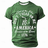 billiga Patriotiska 250 T-shirts-4 juli 2026 250:e minnesdagen mäns patriotisk patriot crew neck kortärmad t-shirt casual