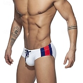 economico Costumi da bagno &amp; Pantaloni da surf-Per uomo Standard Costume da bagno Costume da Bagno Slip mare Color-blocking Coulisse Asciugatura Rapida Elastico Traspirante Senza Maniche Pantaloni Surf Sport Acquatici Nuoto Estate