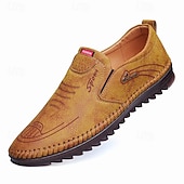 economico Scarpe Casual Slip-On-scarpe casual slip-on da uomo in similpelle, comode e versatili, ideali per uscite rilassate o serate in resort
