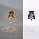 baratos Luzes de paisagem-1 unidade de luminária solar LED para rolha de garrafa, luminária para garrafa de vinho, luz embutida para sala de estar, sala de jantar, bar, camping, decoração de mesa, luz de projeção vazada