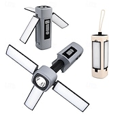 levne Camping Lights &amp;amp; Lucerny-Skládací LED kempingová světla dobíjecí, LED kempingová lucerna se 6 režimy osvětlení, přenosná svítilna, multifunkční stanová světla pro kempování, turistiku, rybaření, nouzové situace