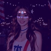  15 Pcs Independence Day Fluorescent Facial Tattoo Patch, American Party Festival Event Waterproof Sweat Disposable Makeup Face Patch