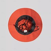 cheap Men's Hats-Unisex Bucket Hat Black Navy Blue Tactel Ruched Drawstring Adjustable Sports &amp; Outdoors Casual Outdoor Solid Color Sun Protection Sunscreen