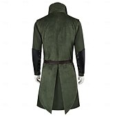 abordables Conjuntos-Conjunto Retro Antiguo Medieval Renacimiento Armas y Armaduras Chaleco Cinturón con accesorios Larga Ranger Corte A Disfraz Hombre 4 piezas Víspera de Todos los Santos Carnaval Mascarada Feria del