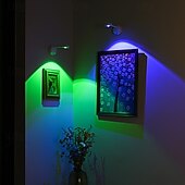 Χαμηλού Κόστους Puck Lights-Επαναφορτιζόμενη λάμπα τοίχου usb LED με προβολέα ανθρώπινου σώματος, έξυπνη ρύθμιση φωτεινότητας, τηλεχειριστήριο αφής, ασύρματο φωτιστικό κομοδίνου rgb για διάδρομο υπνοδωματίου και φωτισμό έργων