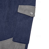economico Pantaloni cargo-Per uomo Pantaloni Cargo Pantaloni Pantaloni in velluto a coste Pantaloni casual Tasca Elastico in vita Multi-tasche Semplice Comodità Morbido Lunghezza intera All'aperto Quotidiano Uscire Vacanza