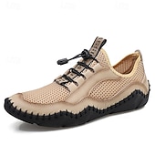 Χαμηλού Κόστους Καθημερινά Sneakers-Ανδρικά παπούτσια πεζοπορίας από τεχνητό δέρμα, αναπνεύσιμο σχέδιο για ενεργό τρόπο ζωής, ιδανικά για υπαίθριες περιπέτειες
